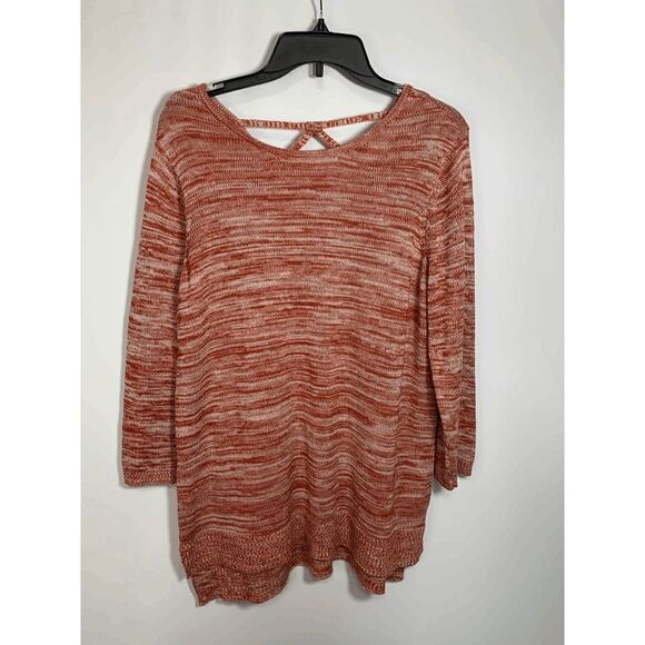 New Directions Marbled Long Sleeve Sweater - Picture 1 of 8